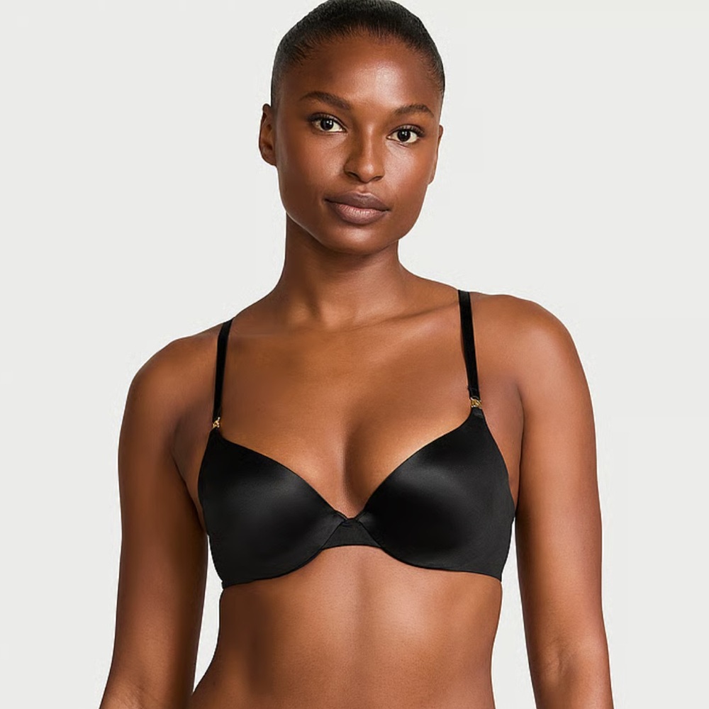 Icon by Victoria’s Secret Smooth Push-Up Demi Bra Very Sexy Black